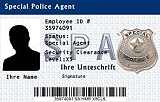 Dienstausweis Special Police Agent