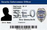 Dienstausweis Security Enforcement Officer