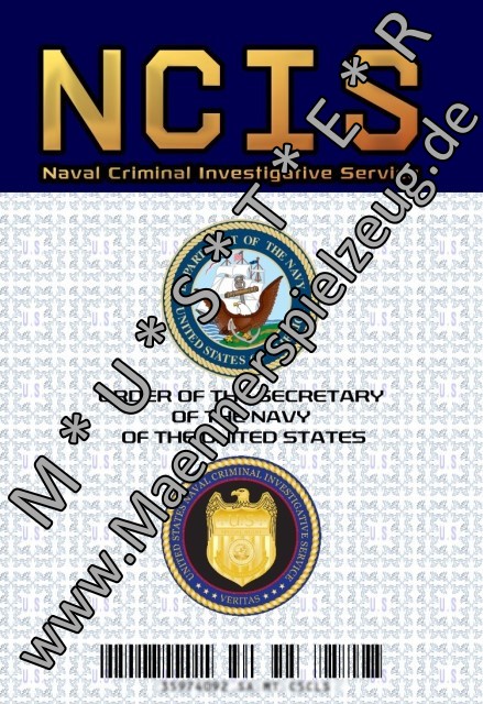 Bild Nr. 2 Dienstausweis NAVY CIS (NCIS)