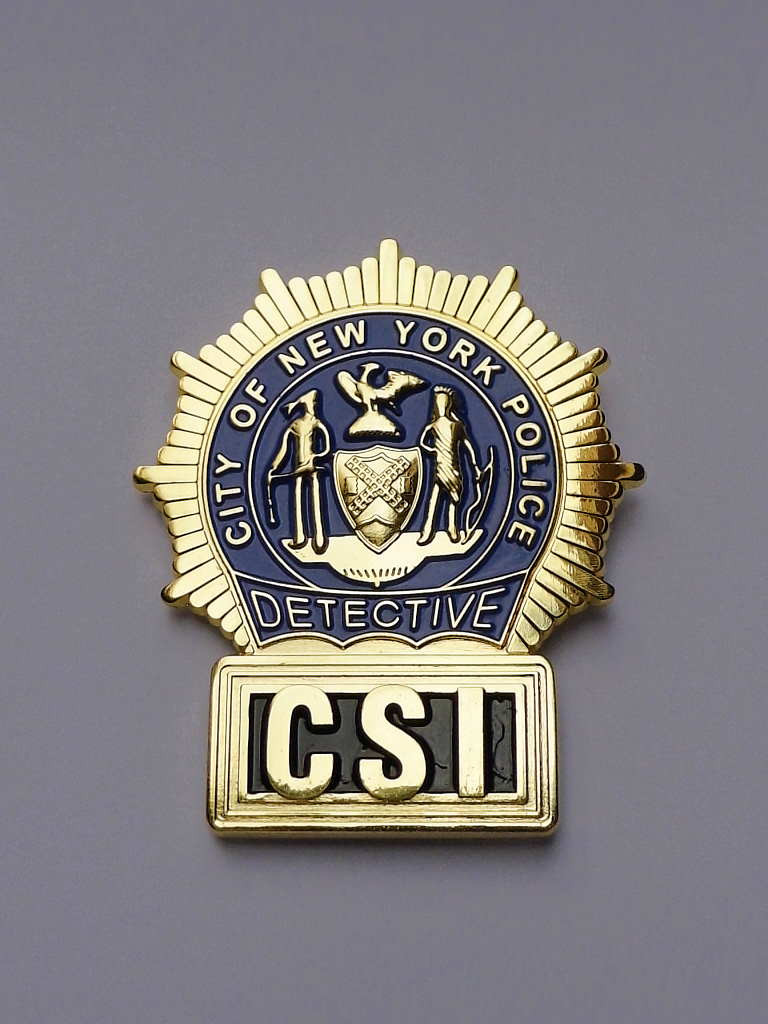 CSI New York Police DETECTIVE BADGE 
