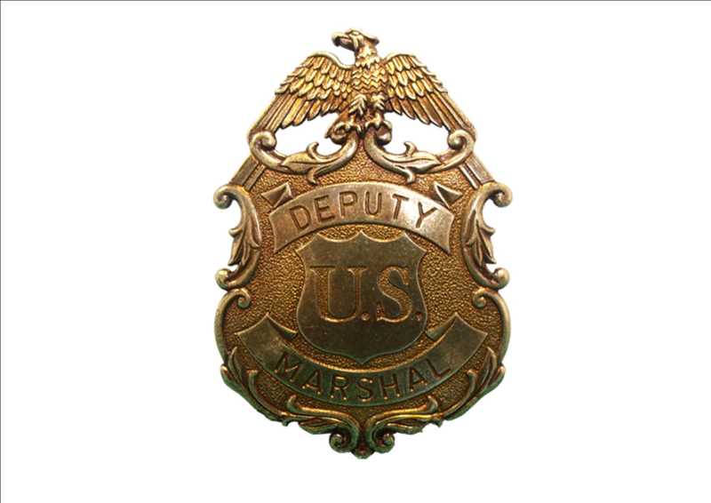 US Marshal Badge gold mit Adler