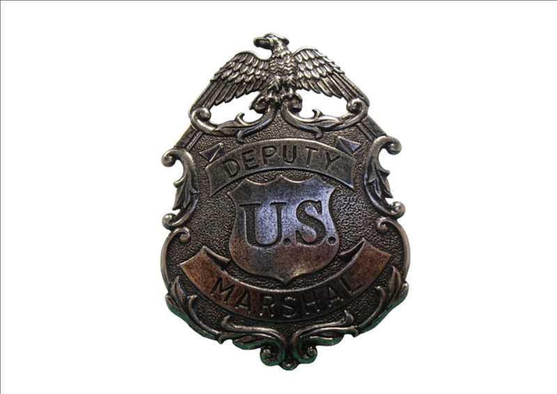 US Marshal Badge silber mit Adler