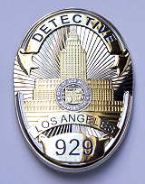 LA Police DETECTIVE BADGE