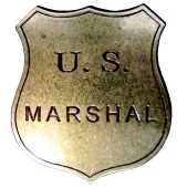 US-Marshall Badge messingf.